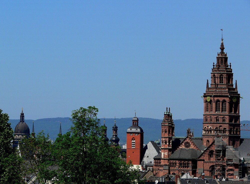 Blick über Mainz by Hildegard Schultheis