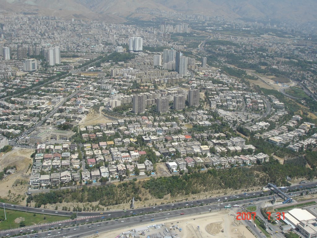 Tehran from above of Milad's tower by msepehr82