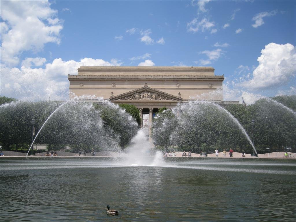 Washington DC Sculpture Garden Fountain by goodgnus