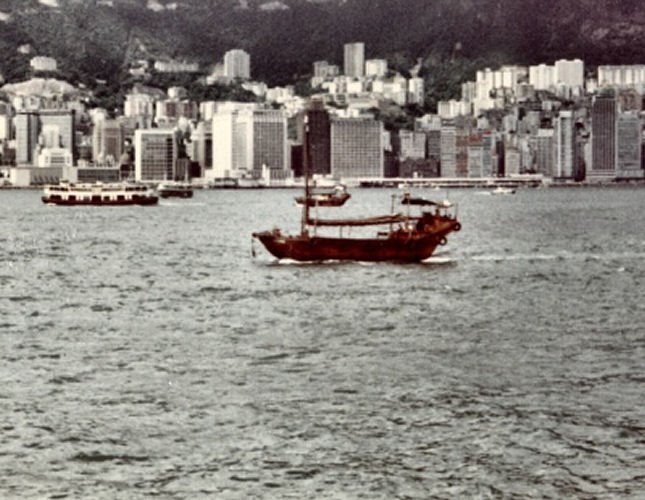 Junk in Hong Kong - 1968 by Steve Hughes