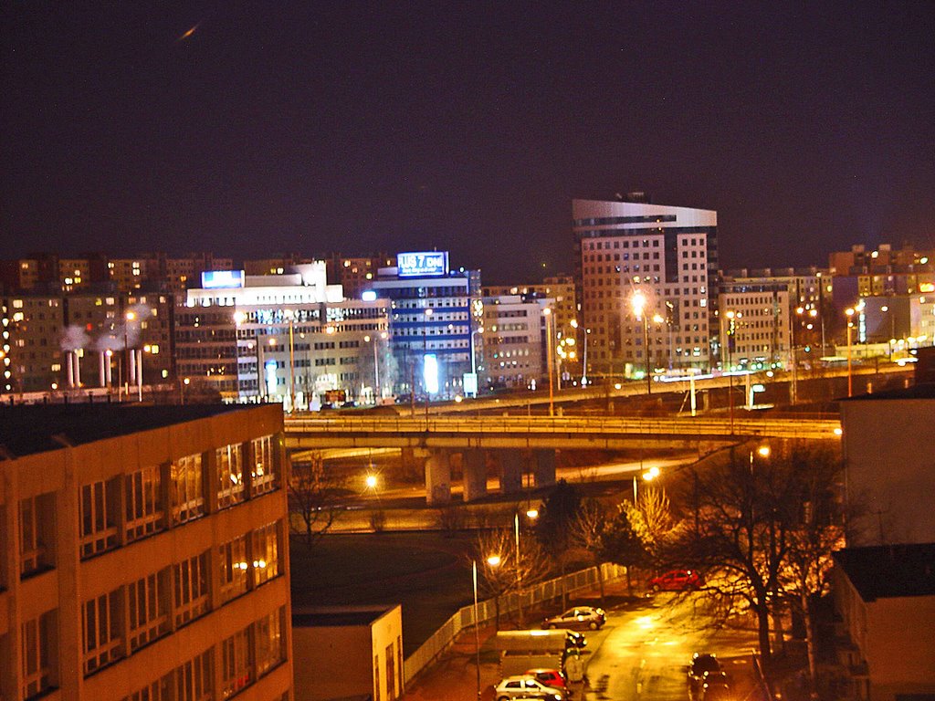 Bratislava at night by robert mikony