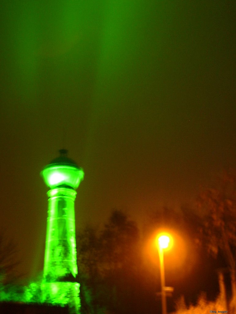 Wasserturm in Bergheim mit Nachtbeleuchtung by big_bopper