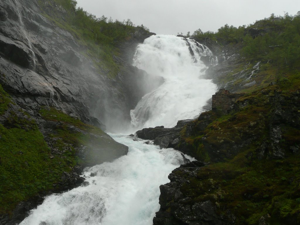 Flam Waterfall , Norway by TEACHERJOHN