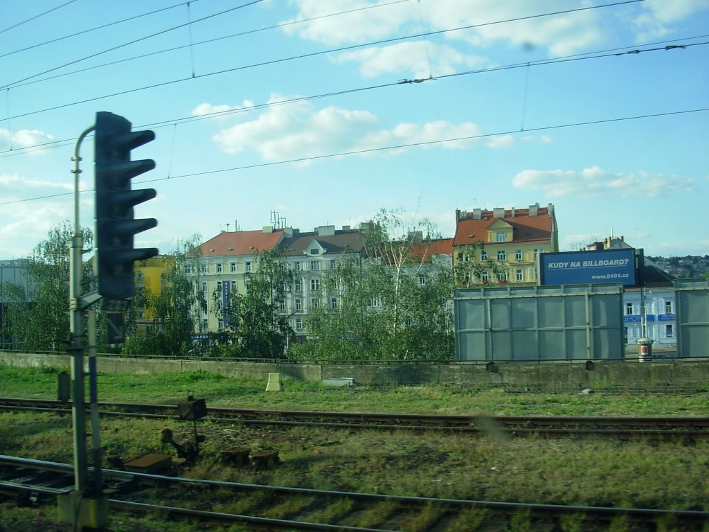 Prague, view from train by OnHRAM