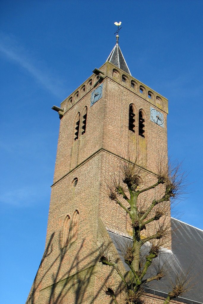 Clocktower from the Old Church, Huizen by Chris10 ©