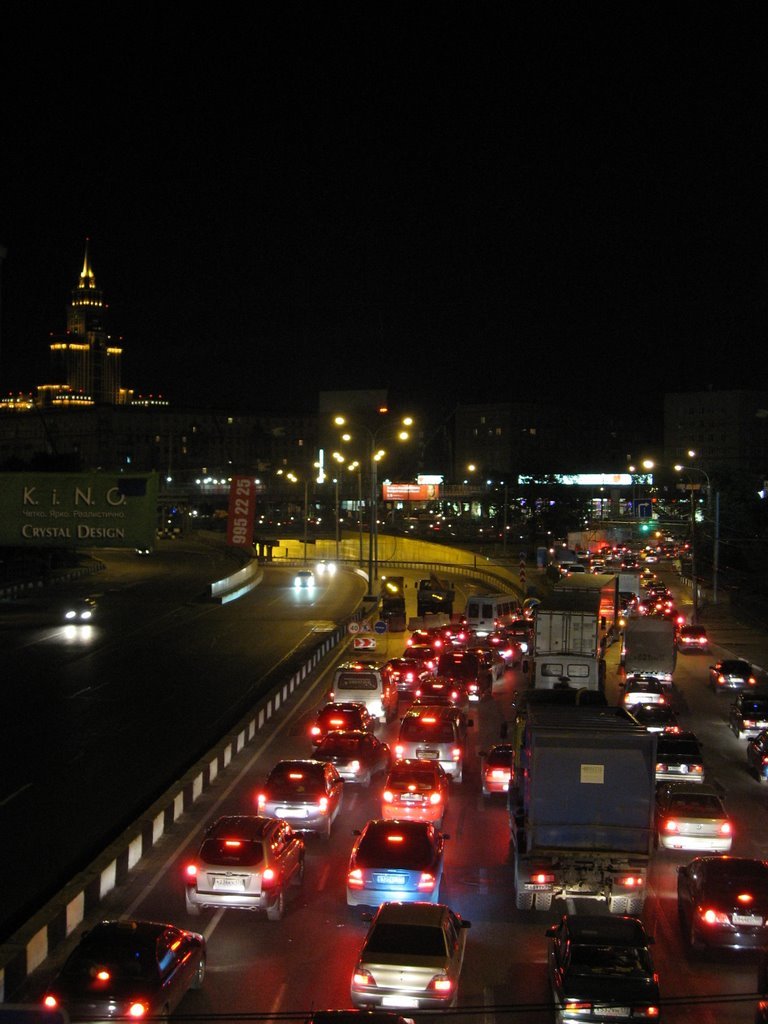 Tunnel entrance at night by FeAll