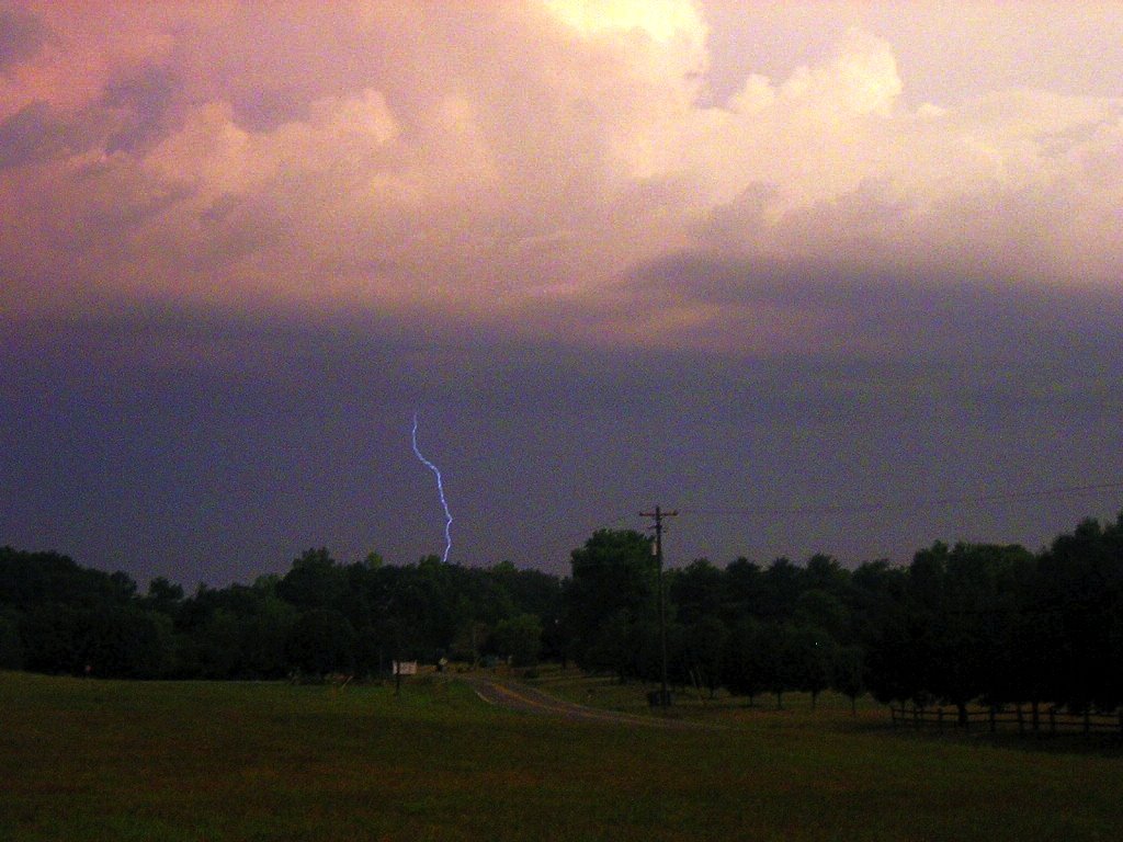 Lightning Strike Near Thicketty. Featured On The Weather Channel. 6-27-2008 by Kyle Stephen Smith