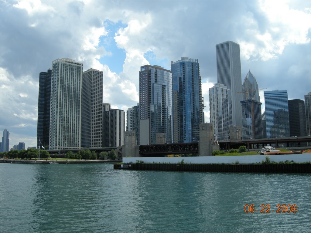 Chicago Skyline from Navy Pier by Bohao Zhao