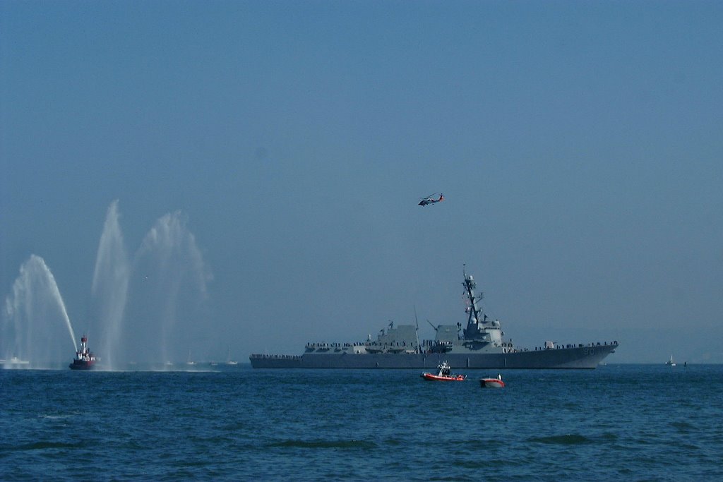 Navy Ships entering the bay by HappyWonderLand