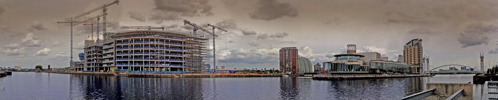 Salford Quays Panorama by Edward Smith