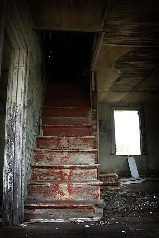 Stairs in Abandoned House by Travis Favretto