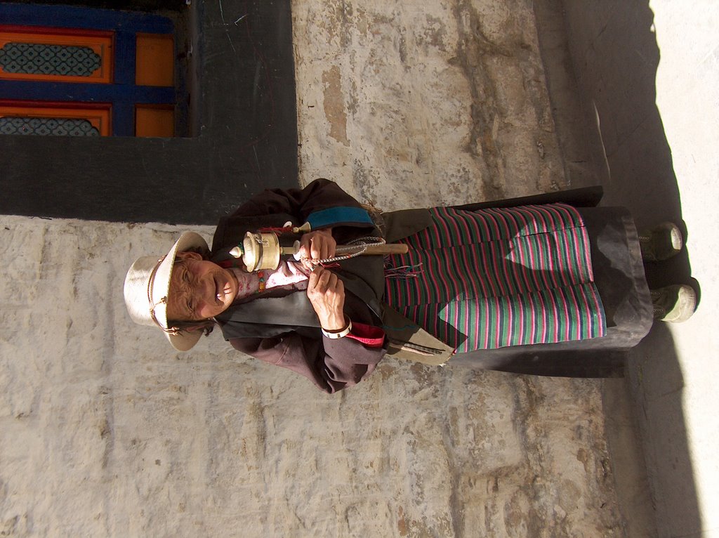 Prayer Tibet Lhasa by Vinko Rajic