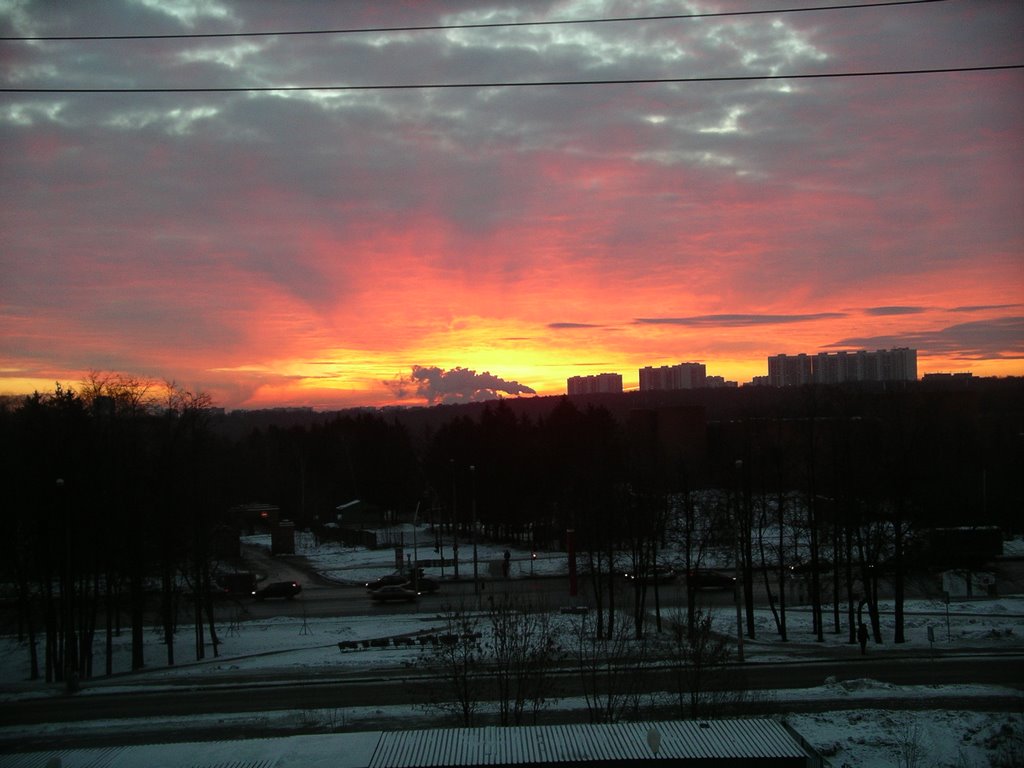 Sunrise from my window by sol2