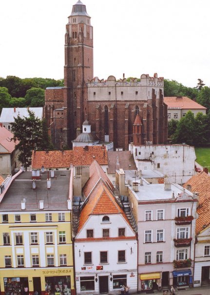 Paczkow -Parish church from town hall tower by egiejgo