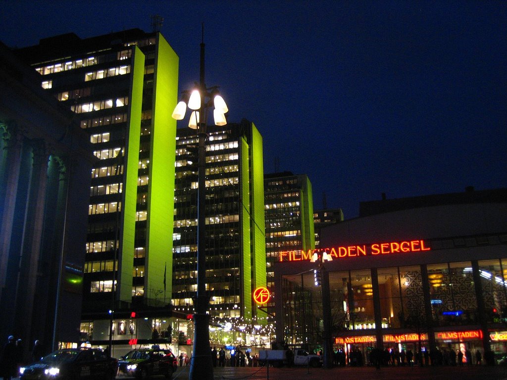 Green buildings near hötorget by mararie