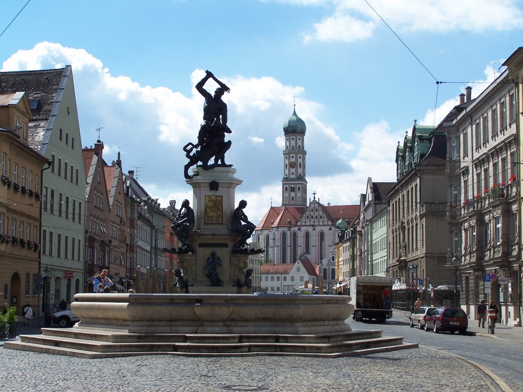 Augsburg, Maximilianstrasse & St. Ulrich und Afra by Marc Stronks