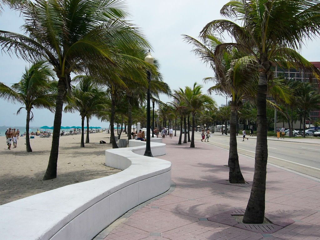 Ft. Lauderdale Beach at Las Olas. by Joseph Latkowski