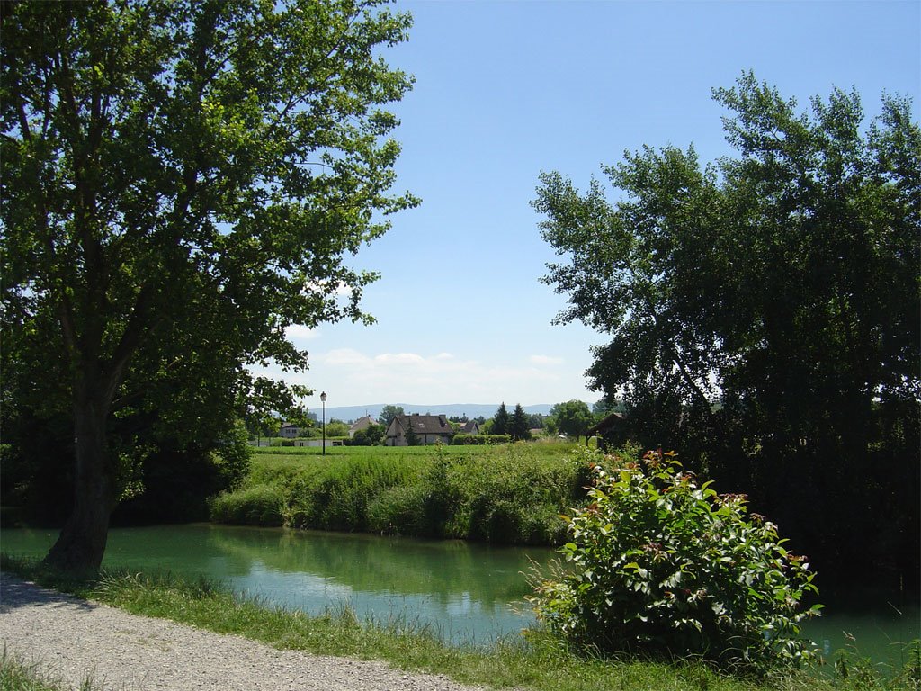 View on Saint-Louis over the canal by http://www.meispix.com (Philippe Meisburger)