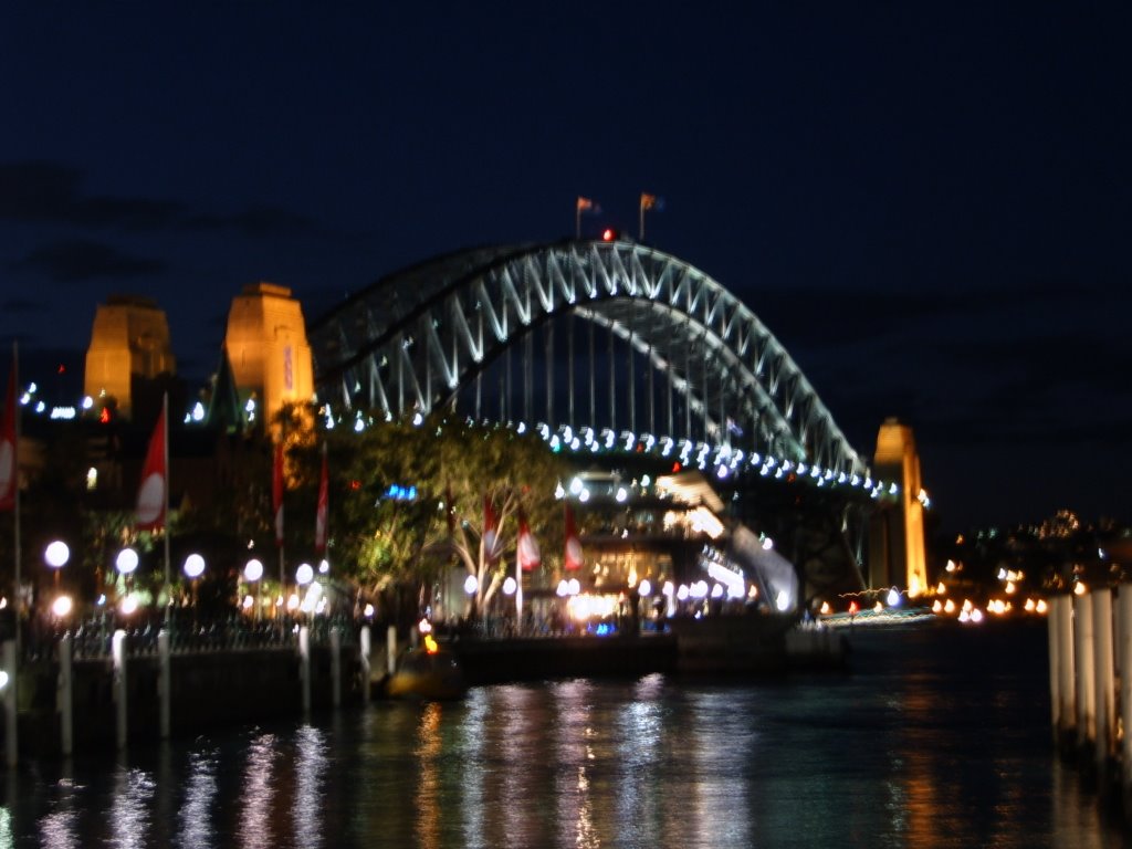 Harbour Bridge by night (from Opera House side) by chaotix