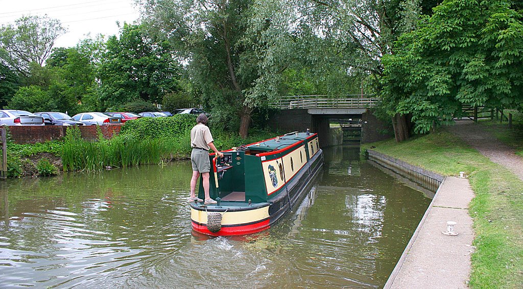 Barge on the Kennet & Avon Canal, Kintbury by Donald Gray