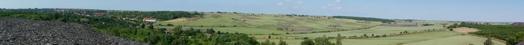 Panorama Halde Eduard Schacht, Blick über Burgörner/Hettstedt by dieter schulze