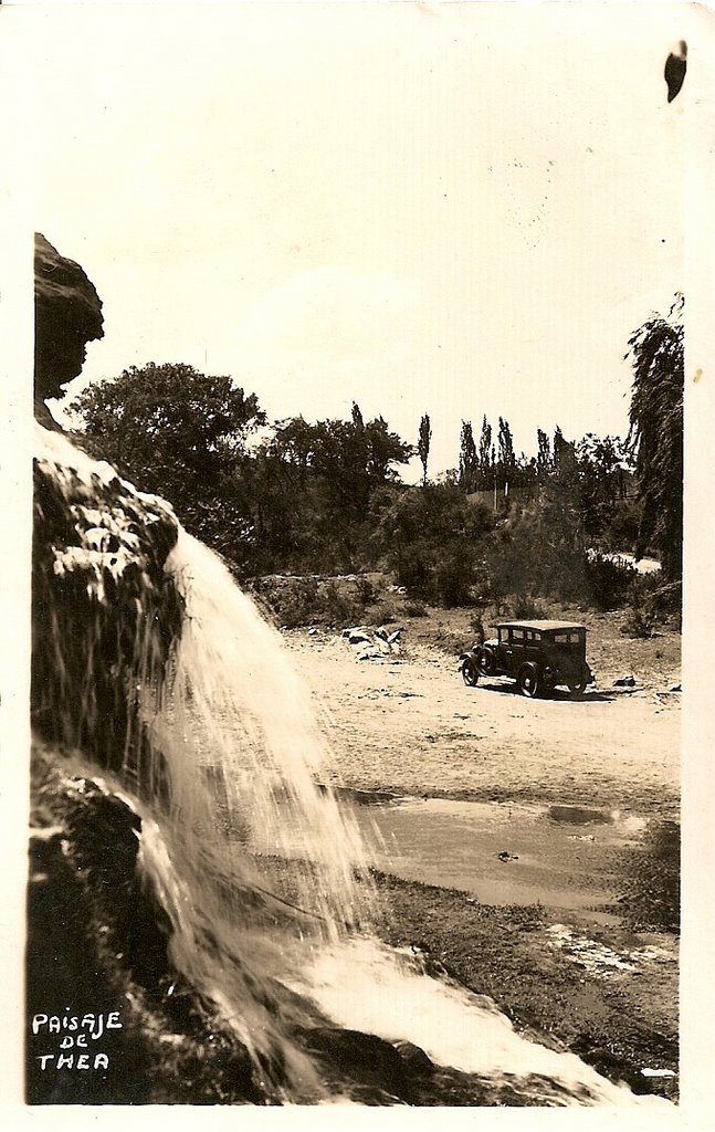 Postal cascada thea enviada en 1942 by danithea