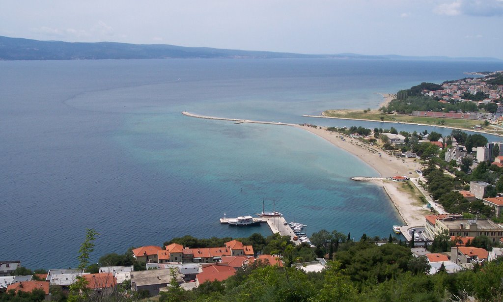 Sea and river view from the Omiš old fort by Rad-86