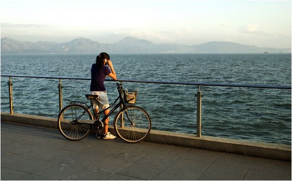 A girl at sea side,2008 by Tianzhan