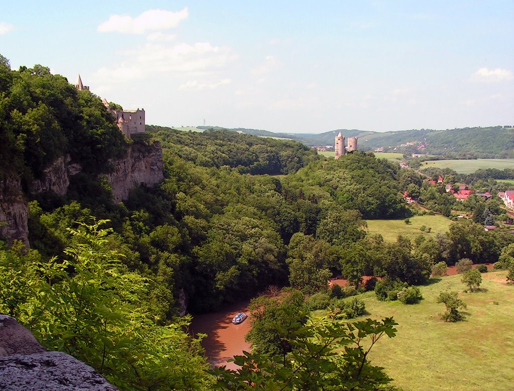 Burg Saaleck und Rudelsburg by Hans Ulrich H