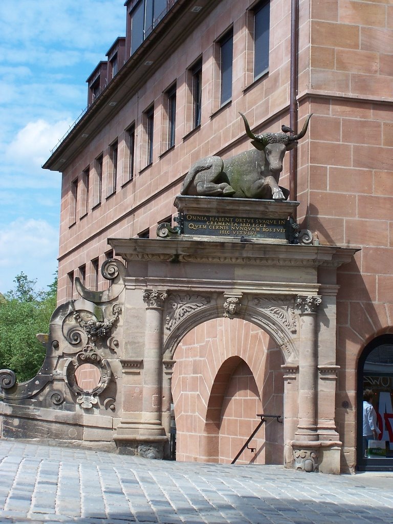 Der Stier auf Fleischbrücke by Szekér