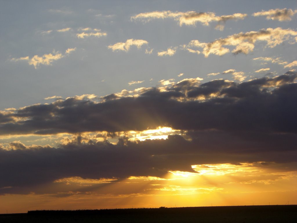 Sun Rays Shining Through the Clouds by Todd Stahlecker