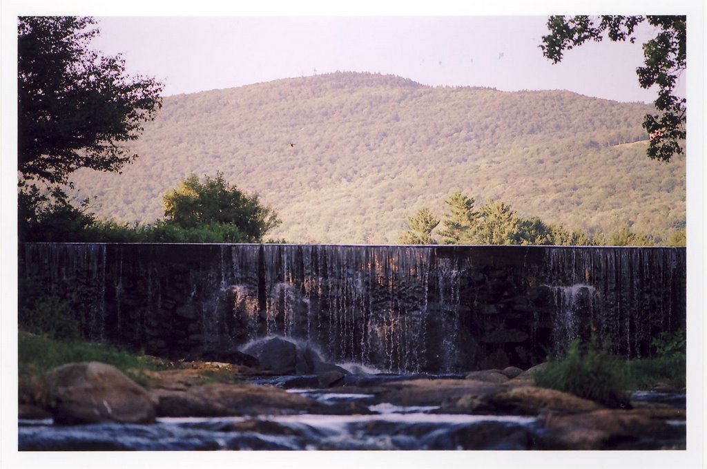 Waterfall behind Weston Playhouse, Weston, VT by joefbrent