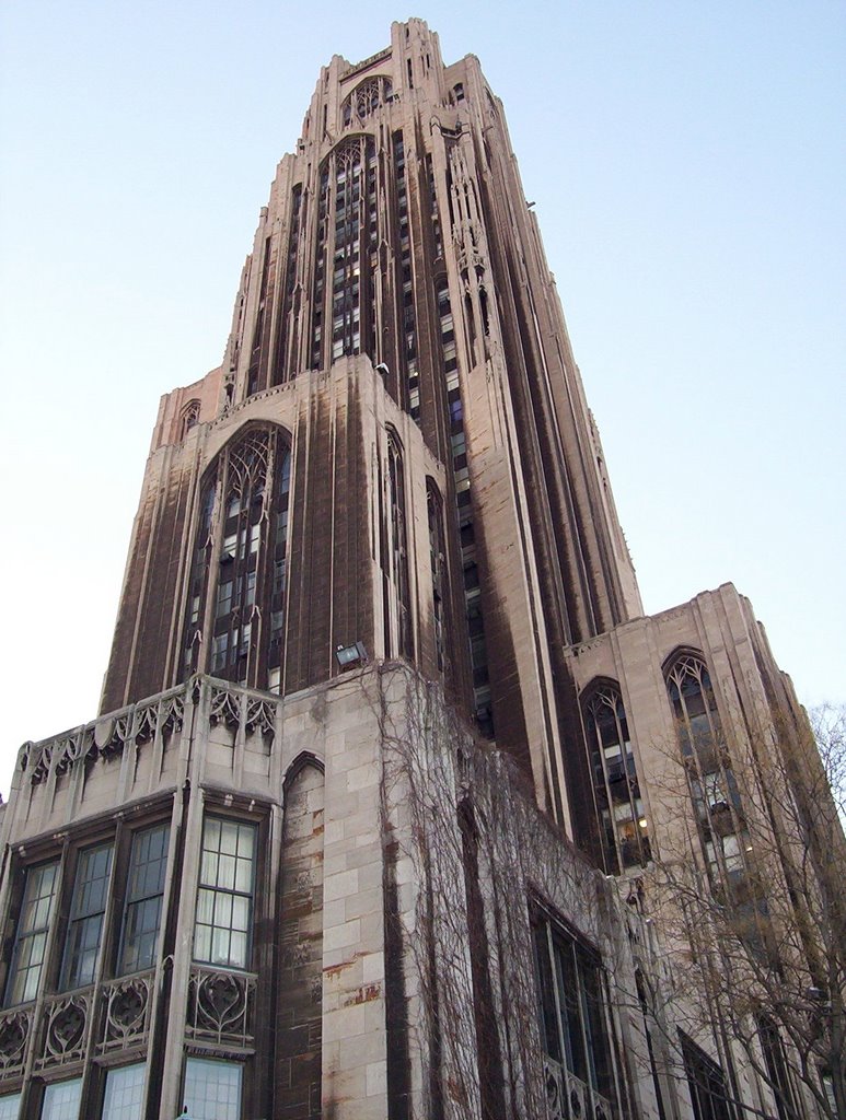 Old School Cathedral of Learning (Dirty) by gnat1134