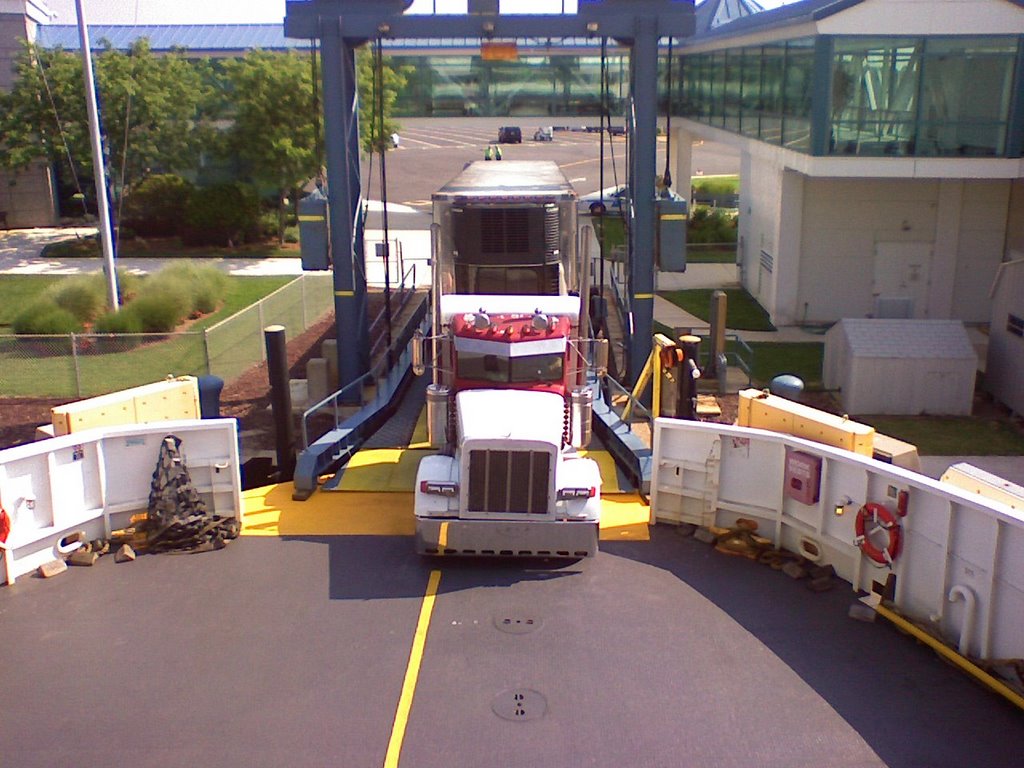 Big truck going on ferry, cool. by spacetrucker40