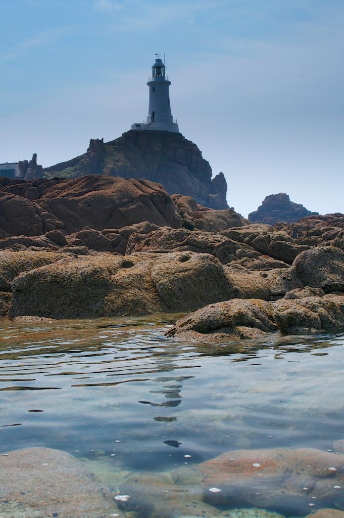 Le Corbiere Point lighthouse, Jersey by Andrew Roland