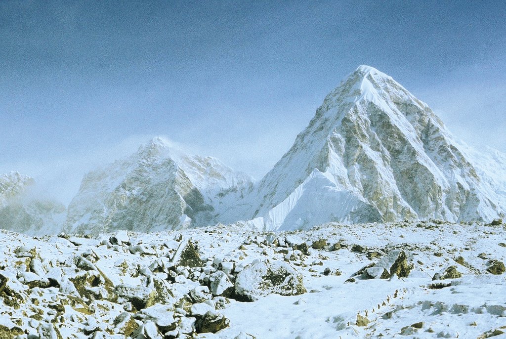 Nepal, SOLU-KHUMBU, Pumori (7145m) from Kala Pattar by Zbyszek Szczepkowski