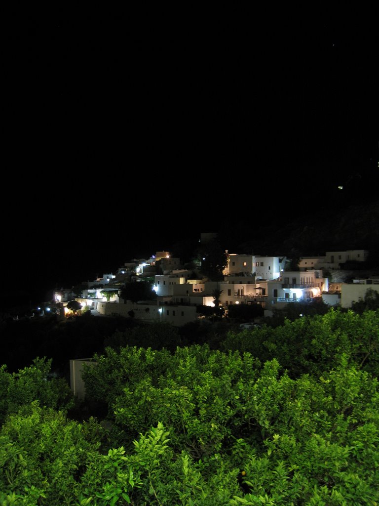 Lindos by night by Matjaz Lisjak