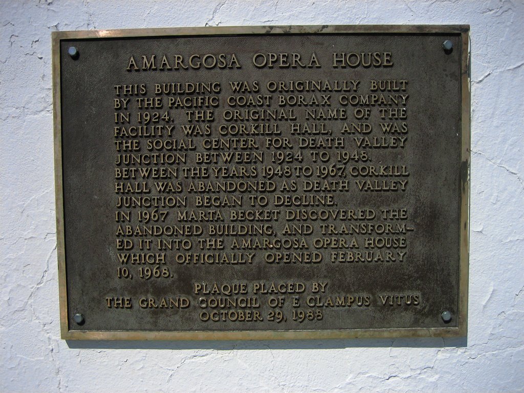 Amargosa Opera House by Kurt Zweifel