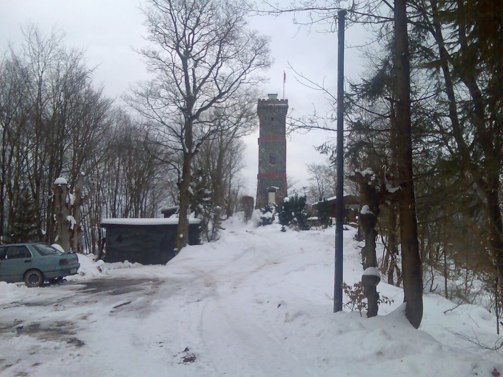 Bismarckturm im Winter by ScoobyZ