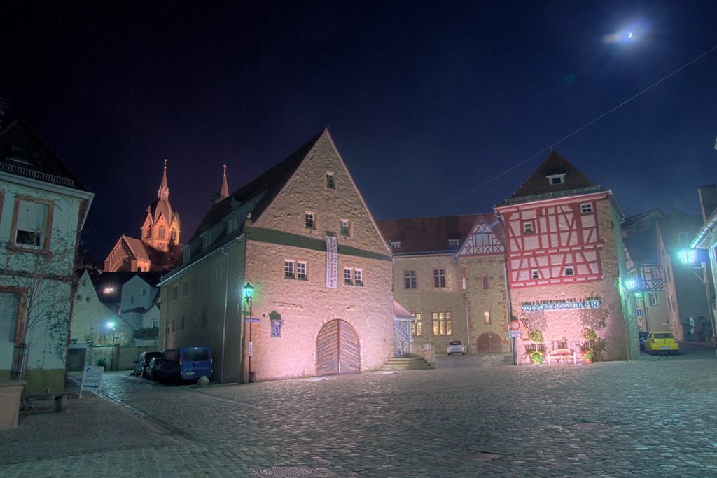 Amtshof in Heppenheim bei Nacht by stollem