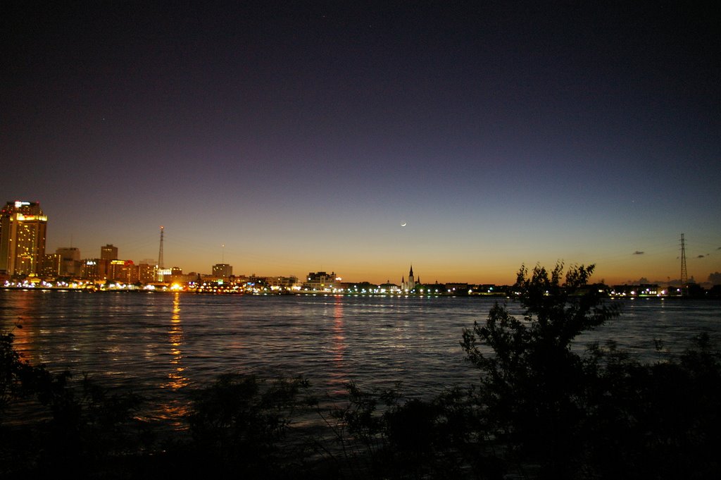 Skyline by night-New Orleans-Louisiana USA by Luppo de Mare