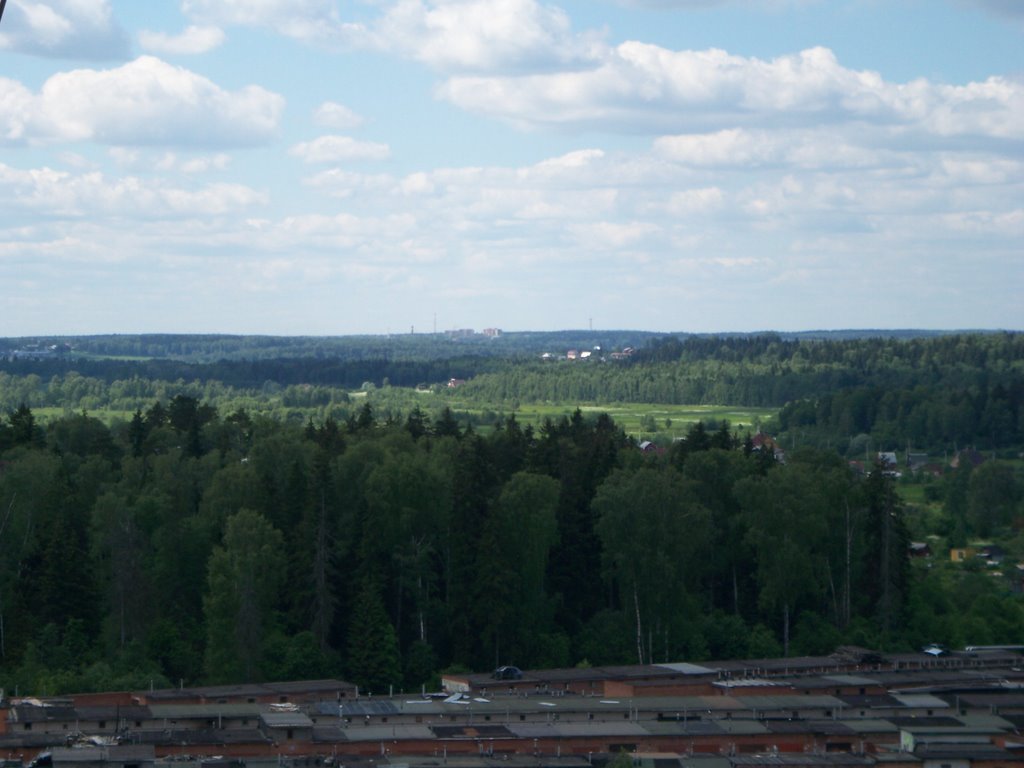 Nikolskoe village and Chashnikovo town by Arseny Khakhalin