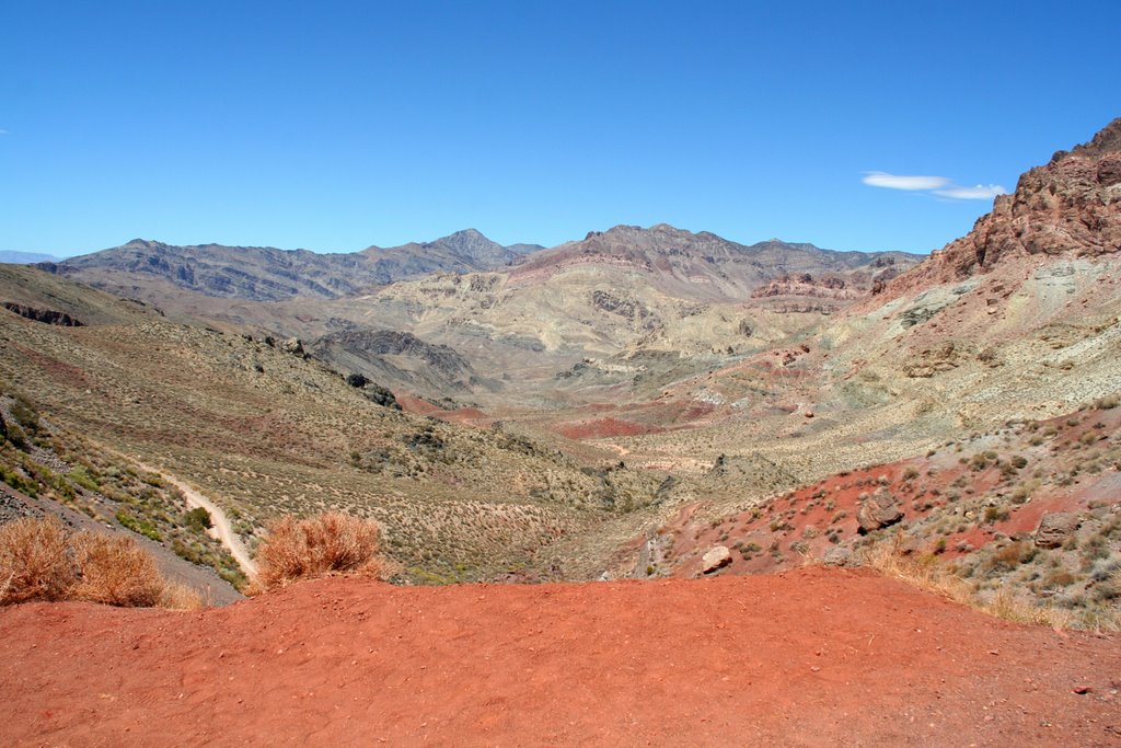 Death Valley; Red Pass, mineral hills by Phil Nieto