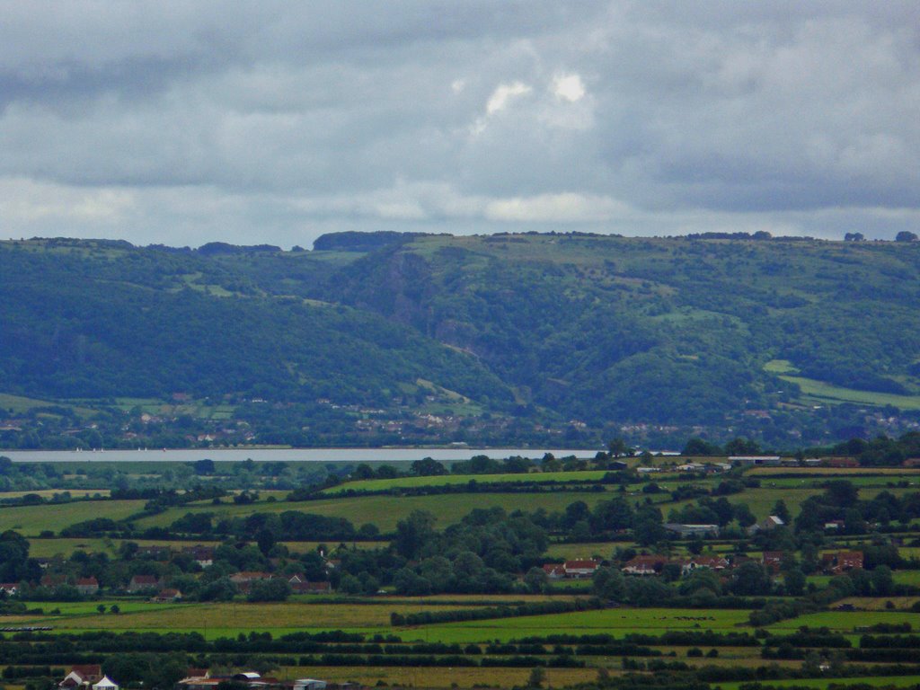 Cheddar Gorge and Reservoir from a Distance - July 2008 by Mike Stuckey