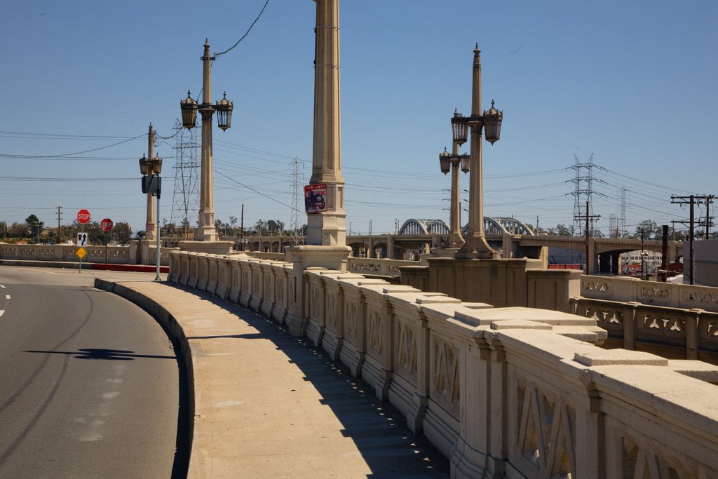 4th Street Bridge/Viaduct, Los Angeles River by Buz Carter