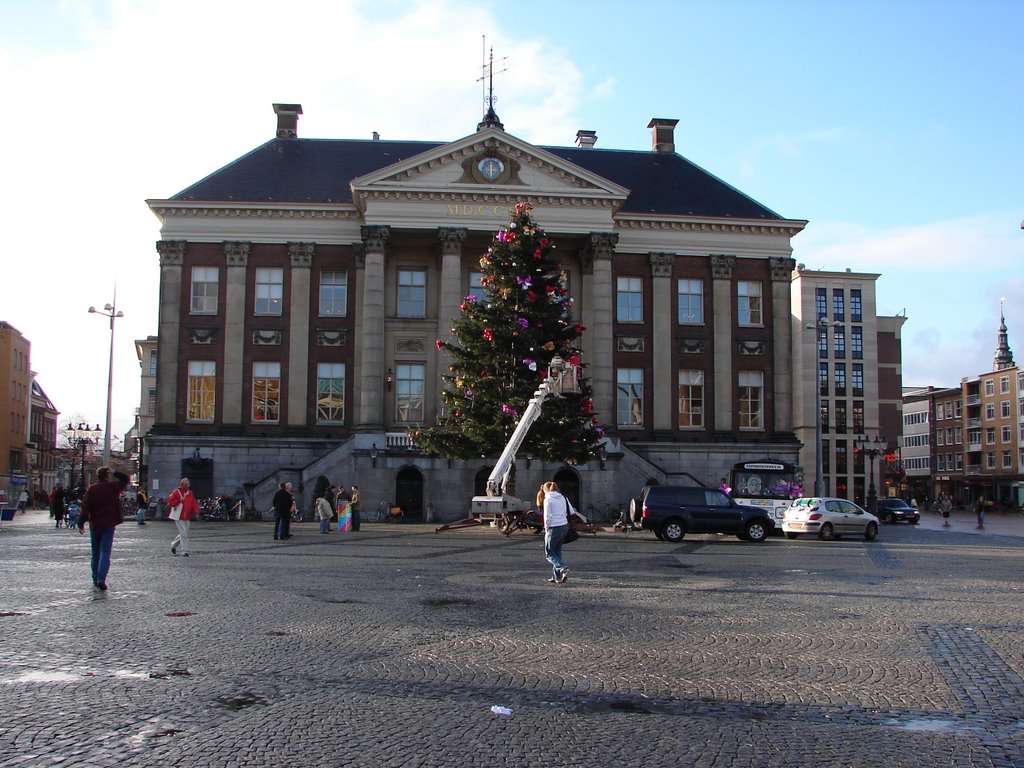 Chrismastree City-hall Groningen by e.p.bleuel