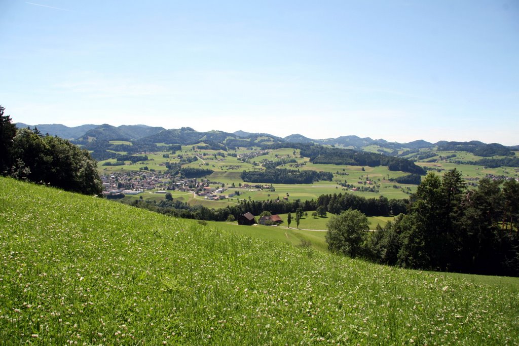 Sicht von Laubberg auf Bütschwil by Samuel Fausch