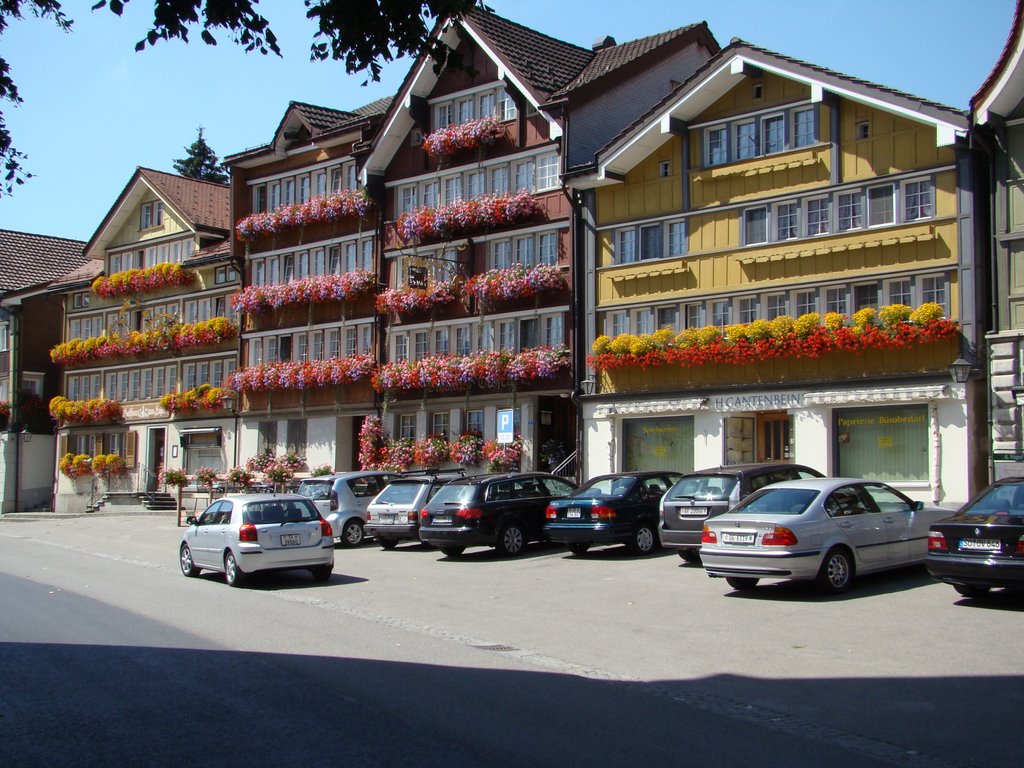 Appenzeller Häuser in Urnäsch by Behrang