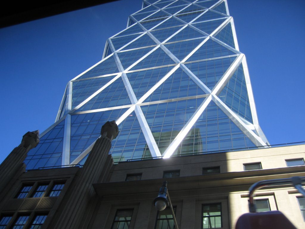 Hearst Tower with blue sky, by AndyBooth by AndyBooth