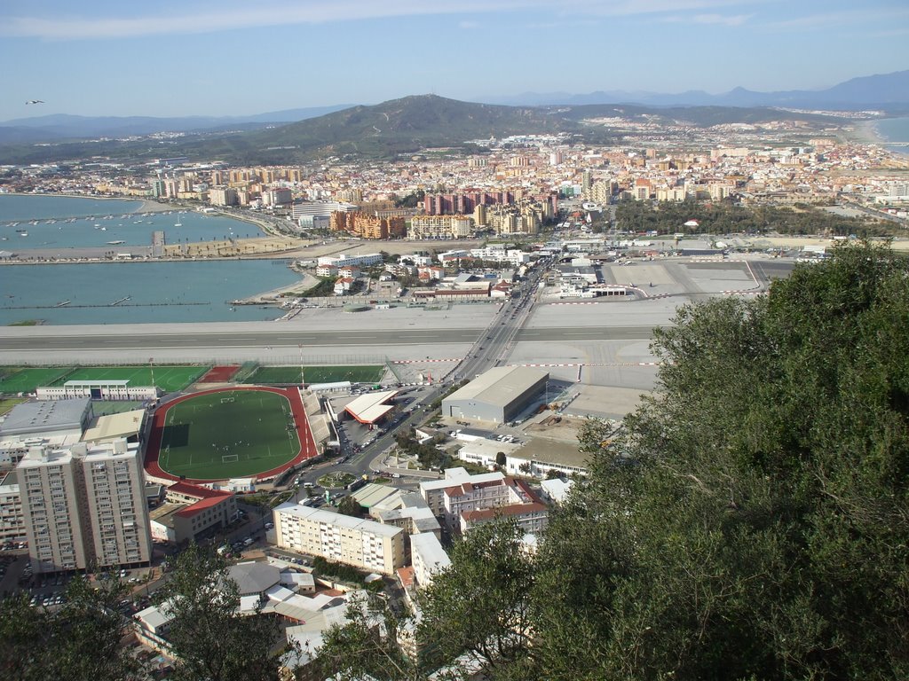 Gibraltars Runway by R Booth